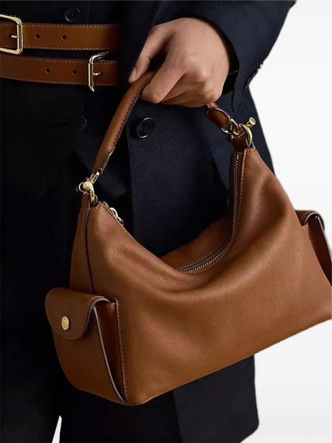 Lauren Ralph Lauren small Blaike flap-pocket zip tote bag - Brown - zdjęcie produktu nr 2