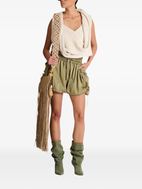 Balmain drawstring-fastening cargo shorts - Green - zdjęcie produktu nr 2