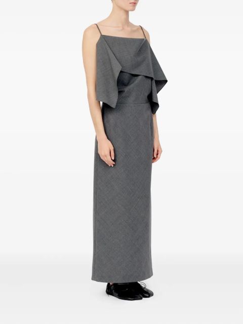 MM6 Maison Margiela ruffled maxi dress - Grey