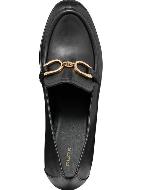 Geox czółenka skórzane D WALK PLEASURE 55 F kolor czarny na słupku D46XBF 00043 C9999