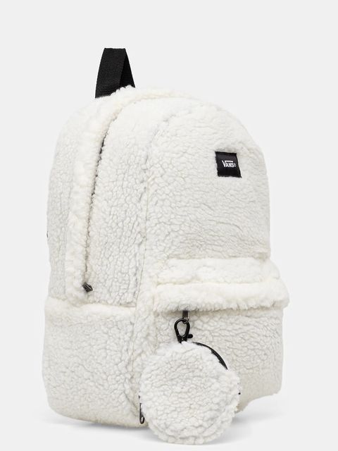 Vans plecak kolor biały mały gładki VN000Q9AFS81 - zdjęcie produktu nr 2