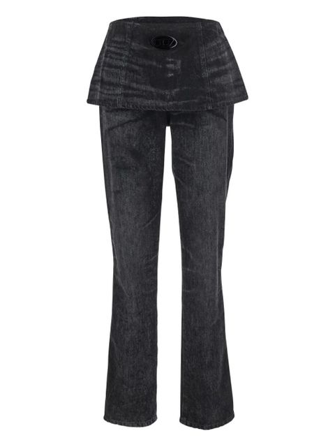 Diesel D-Hourijan-Fsh2 peplum-waist jeans - Grey - zdjęcie produktu nr 1