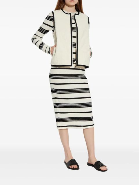 Moncler cotton-blend dress - White