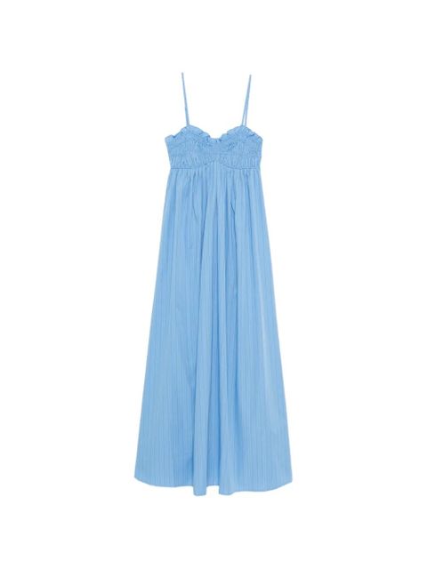 Faithfull the Brand Presa ruched-detail maxi dress - Blue - zdjęcie produktu nr 1