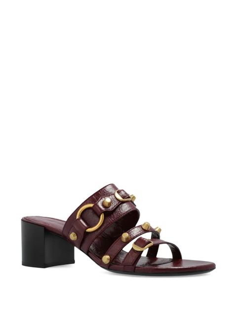 Balenciaga 65mm leather heeled sandals - Red - zdjęcie produktu nr 2