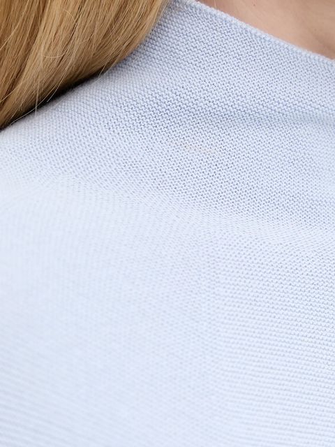 Marc O'Polo sweter bawełniany damski kolor niebieski lekki z półgolfem 600600660271