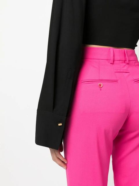 Blumarine twist-detail cropped top - Black