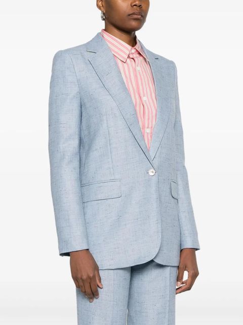 ETRO speckled blazer - Blue