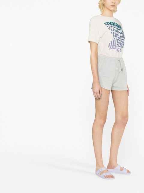 MARANT ÉTOILE Mifa logo-print track shorts - Blue