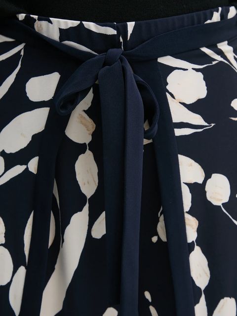 Joseph Ribkoff spodnie damskie kolor granatowy dzwony high waist 251252