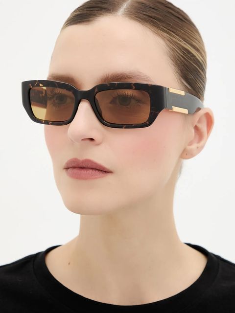 Bottega Veneta okulary przeciwsłoneczne kolor brązowy BV1406S