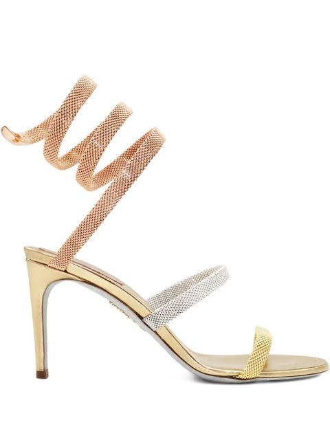 René Caovilla 80mm Trigold Cleo snake-wrap sandals - zdjęcie produktu nr 1