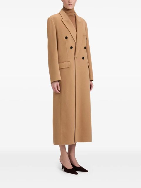 Victoria Beckham double-breasted wool coat - Brown - zdjęcie produktu nr 2