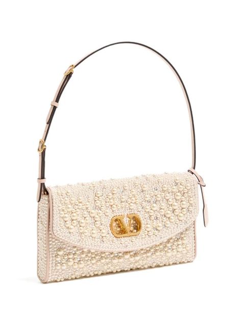 Valentino Garavani small DeVain shoulder bag - Neutrals