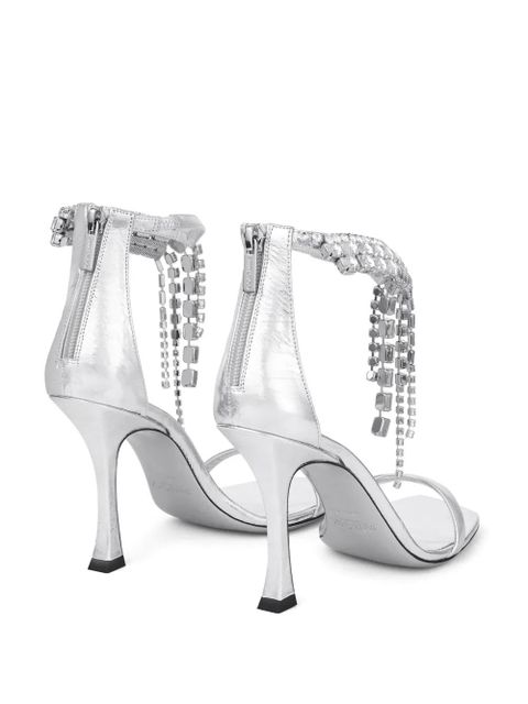 Jimmy Choo 100mm Verity sandals - Silver