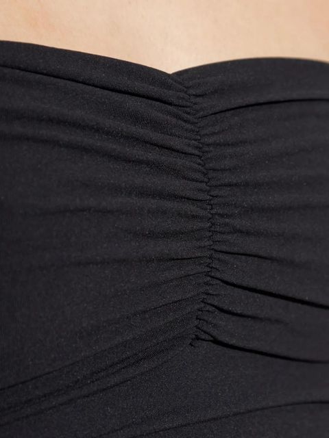 Bond-eye ruched bare dress - Black