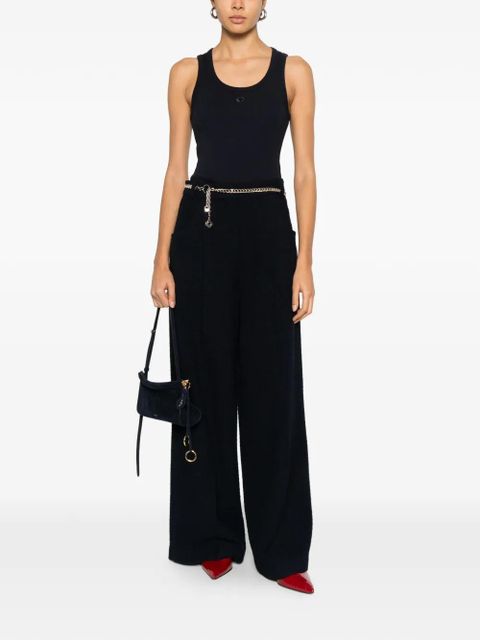 Maje chain-detail trousers - Blue - zdjęcie produktu nr 2