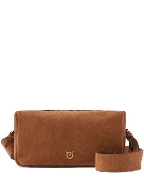 PINKO antique-gold logo crossbody bag - Brown - zdjęcie produktu nr 1