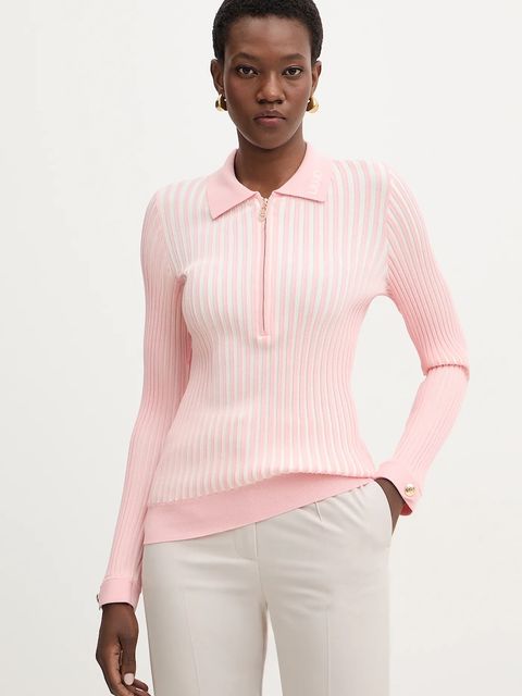 Liu Jo sweter damski kolor różowy lekki TA6115 MS55N