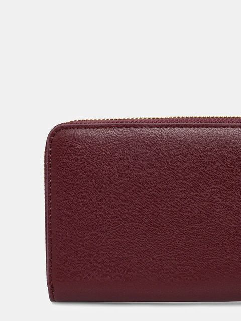 Tommy Hilfiger portfel damski kolor bordowy AW0AW17744