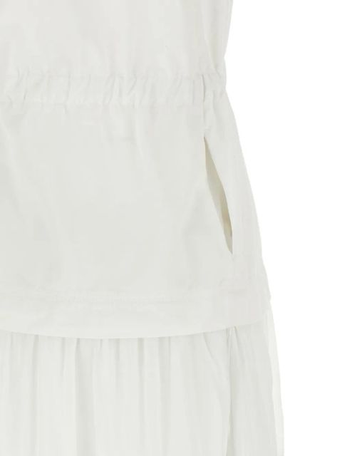 PINKO tiered lace-up maxi dress - White