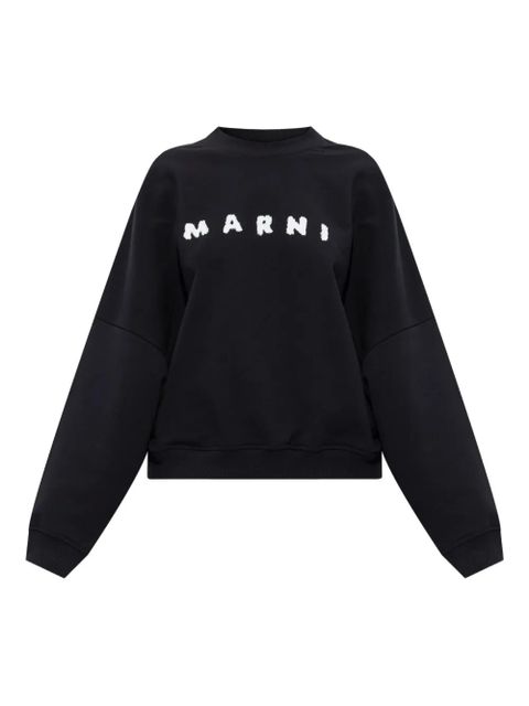 Marni logo-embroidered sweatshirt - Black - zdjęcie produktu nr 1