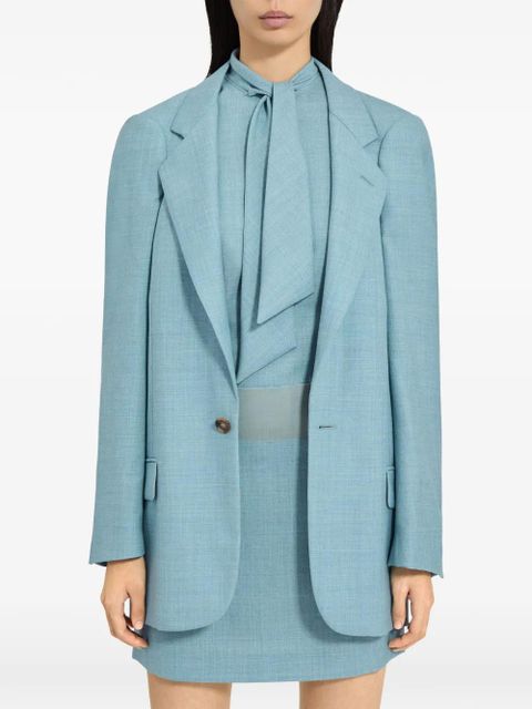 MM6 Maison Margiela long-sleeves blazer - Blue