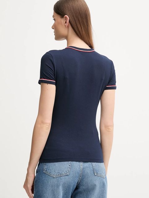 Lacoste t-shirt damski kolor granatowy TF5289 - zdjęcie produktu nr 2