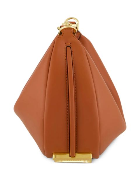 FENDI mini Fendigraph leather cross body bag - Brown