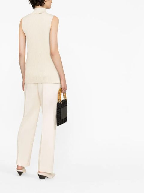 Jil Sander cut-out knitted sweater vest - Neutrals