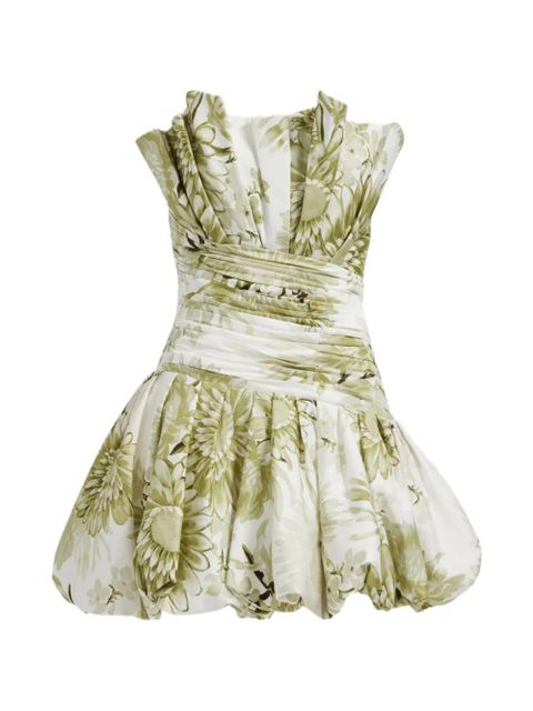 Aje floral-print mini dress - White - zdjęcie produktu nr 2