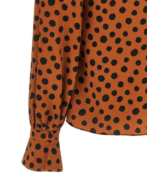 Valentino Garavani polka-dot-print shirt - Brown