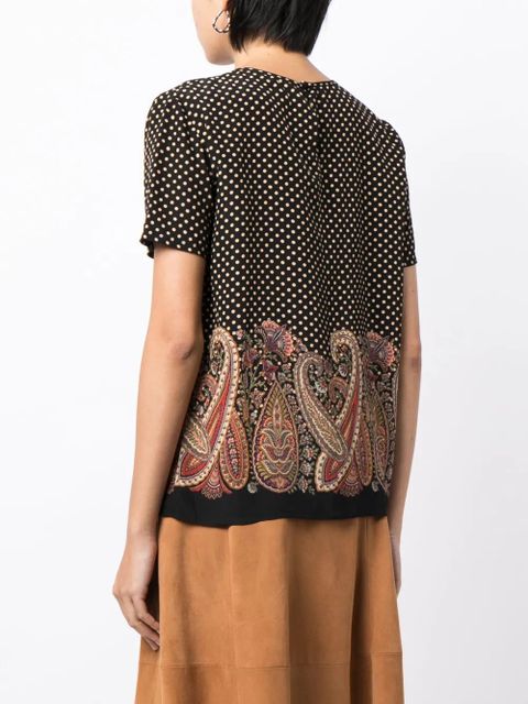 ETRO paisley-print silk blouse - Multicolour