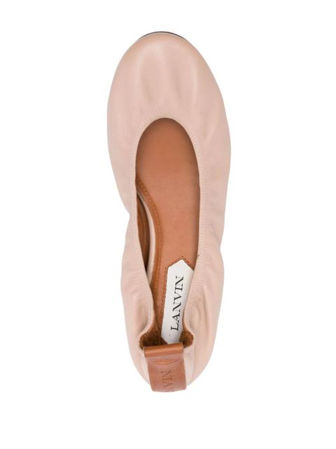 Lanvin leather ballerina shoes - Pink