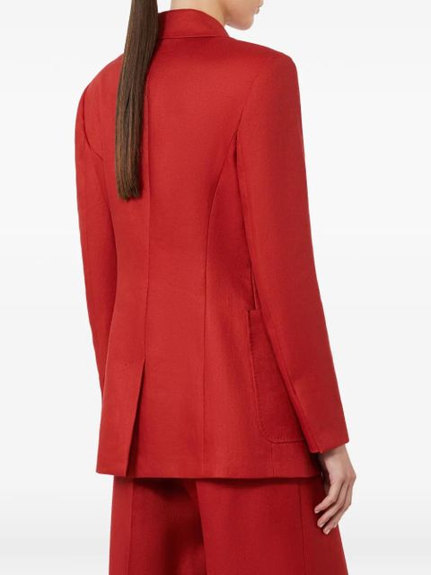 Max Mara single-breasyed blazer - Red