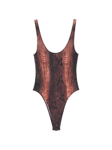 Jean Paul Gaultier printed swimsuit - Brown - zdjęcie produktu nr 1