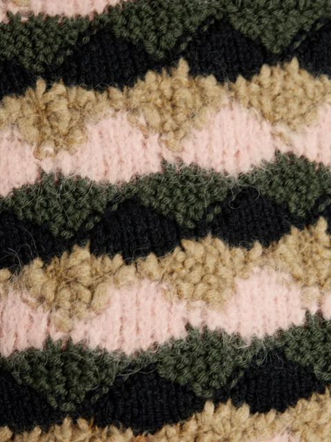 Moncler Grenoble striped-pattern sweater - Pink