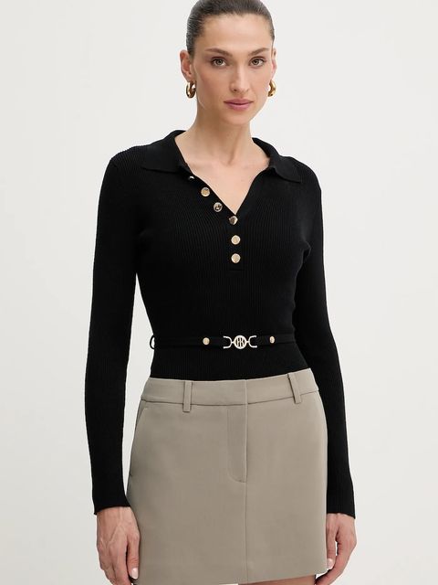 Fracomina body damskie kolor czarny FR25WT5001K43301 - zdjęcie produktu nr 1