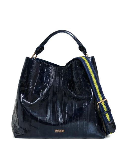 Essentiel Antwerp cracked-effect shoulder bag - Blue - zdjęcie produktu nr 1