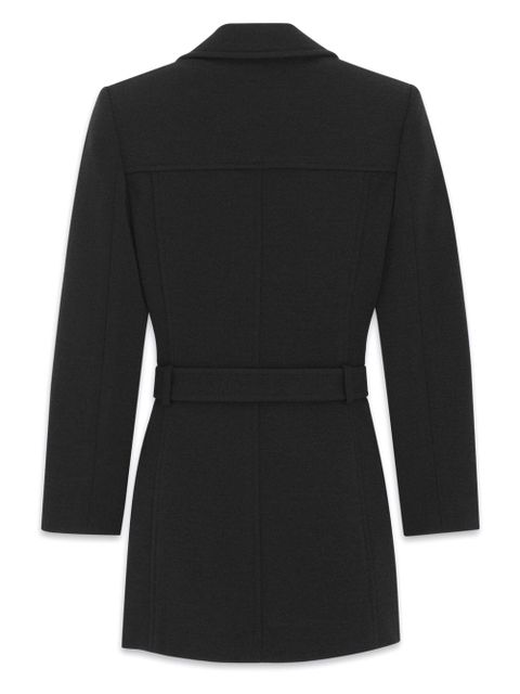 Saint Laurent Saharienne notched-lapels blazer - Black