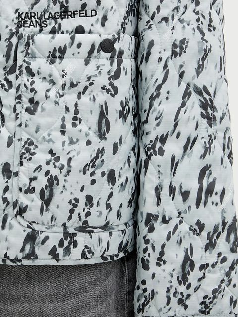 Karl Lagerfeld Jeans kurtka kolor niebieski przejściowa oversize B1W15025