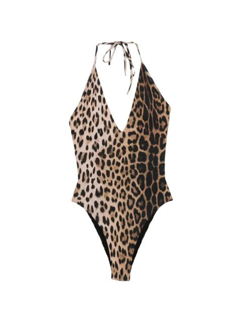 Moschino animal-print swimsuit - Neutrals - zdjęcie produktu nr 1