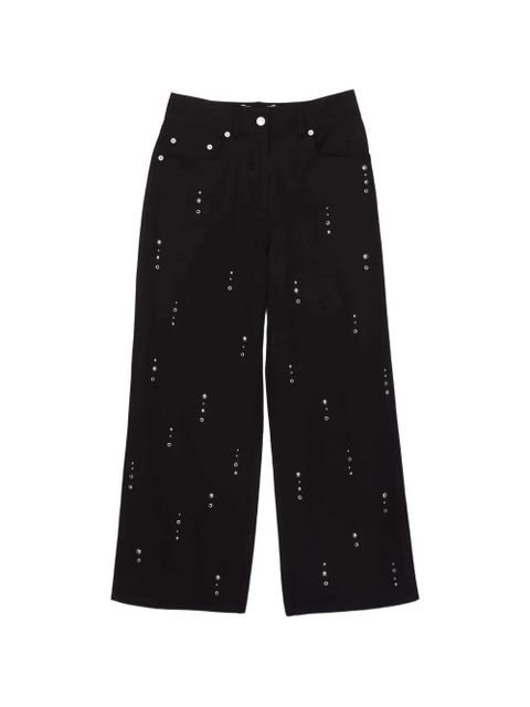 3.1 Phillip Lim grommet-detail jeans - Black - zdjęcie produktu nr 1