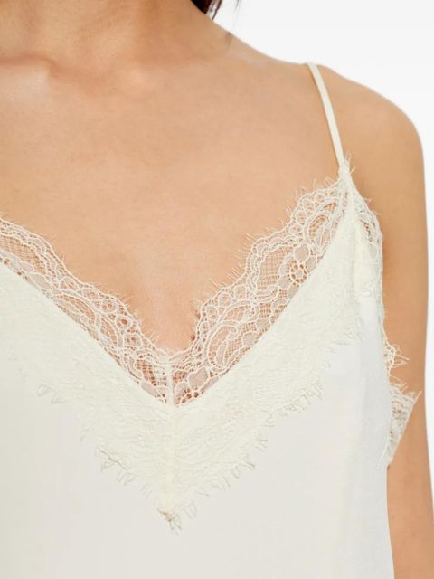 Róhe lace-trim camisole top - Neutrals