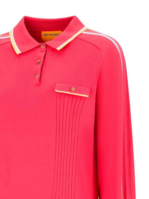 Guest In Residence chest pocket polo - Pink