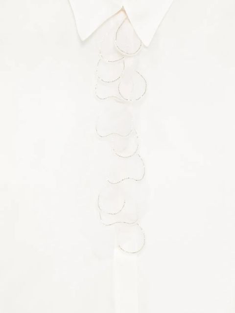 Max Mara Mseagi ruffled shirt - White