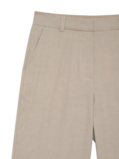 ANINE BING Kline long-leg trousers - Neutrals