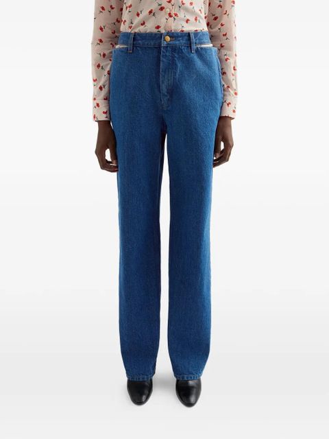Jil Sander cut-out jeans - Blue - zdjęcie produktu nr 2