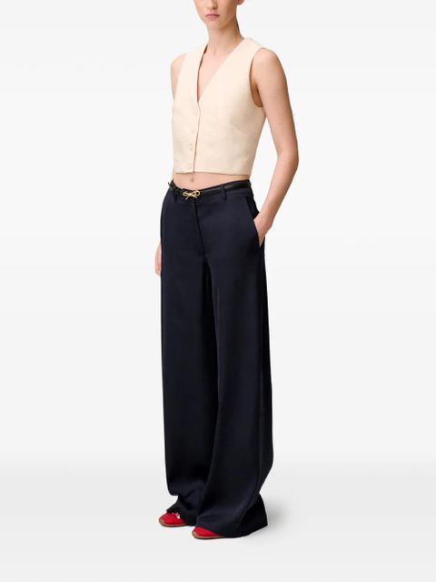 Claudie Pierlot buttoned straight-leg trousers - Blue