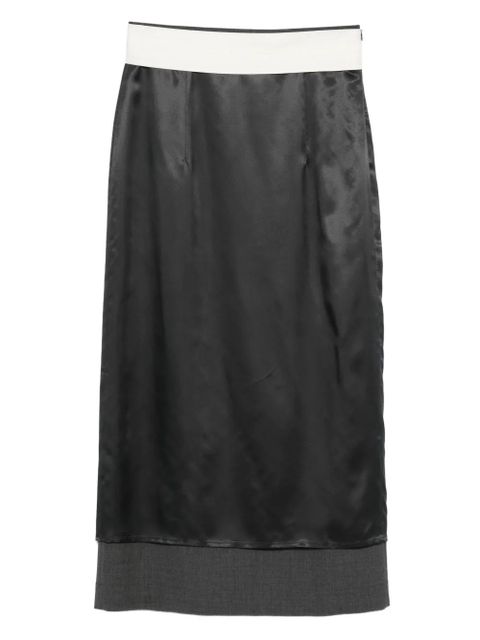 Róhe colourblock midi skirt - Black - zdjęcie produktu nr 1